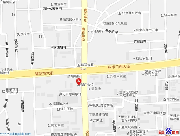 北京湖広会館マップ